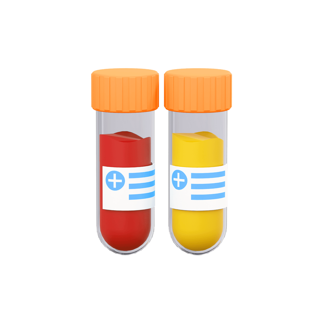 laboratory test - specimen orange 1